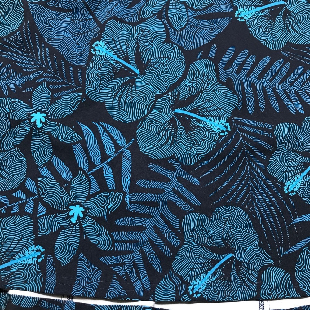 Rip Skirt Hawaii Wrap‎ Skirt Womens Size L Blue Maui Moonlight Adjustable Beach - Picture 7 of 13
